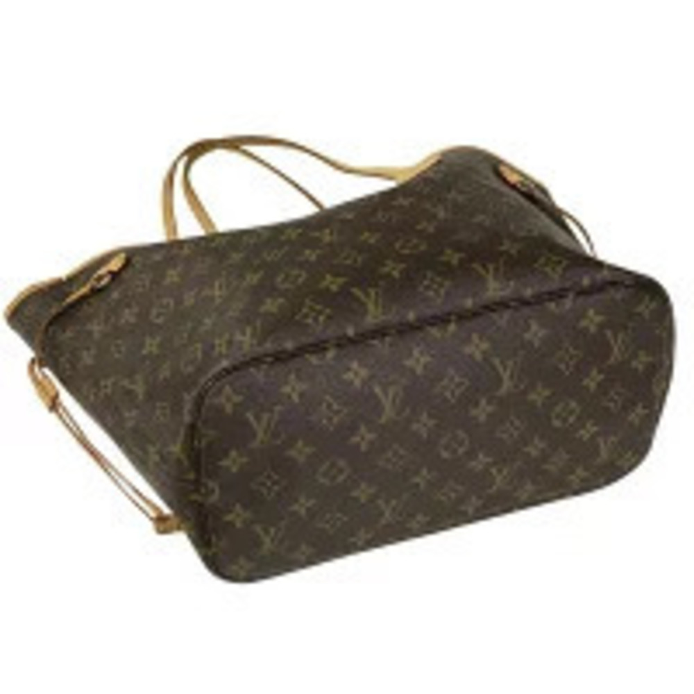 Louis Vuitton Bag Neverfull Tote Brown Monogram Shoulder Shopping Brown